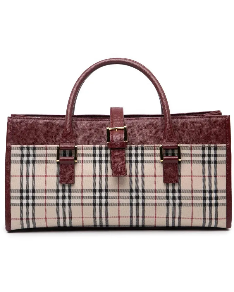 Burberry Crossbody Bags House Check Canvas Handbag braun Braun