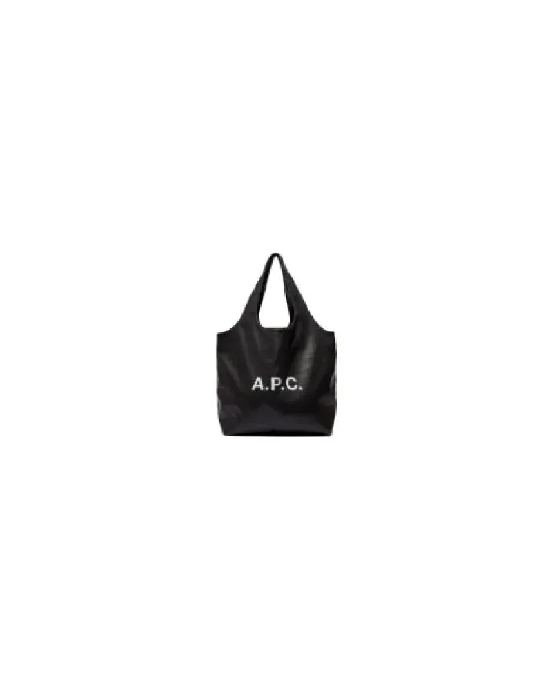 A.P.C. Shopper & Totes Spacious Black Faux Leather Tote schwarz Schwarz