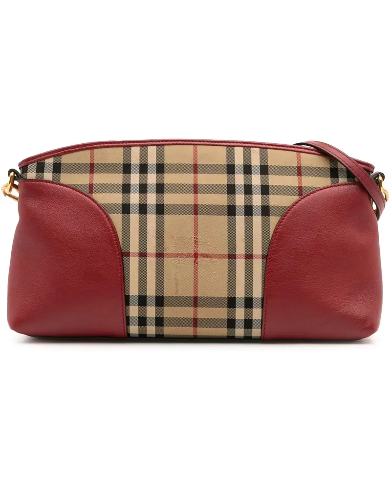 Burberry Hobo Bags Haymarket Check Chichester Canvas Crossbody braun Braun