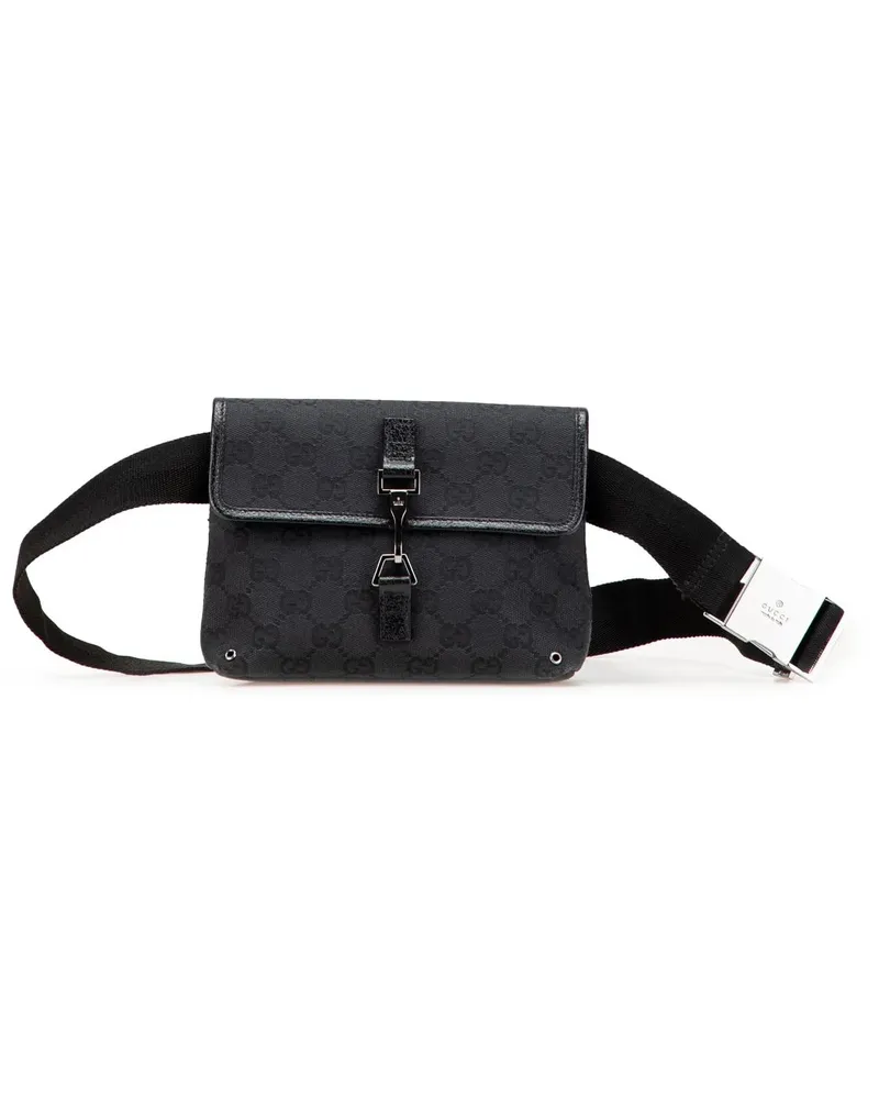 Gucci Bauchtaschen GG Canvas Jackie Belt Bag schwarz Schwarz