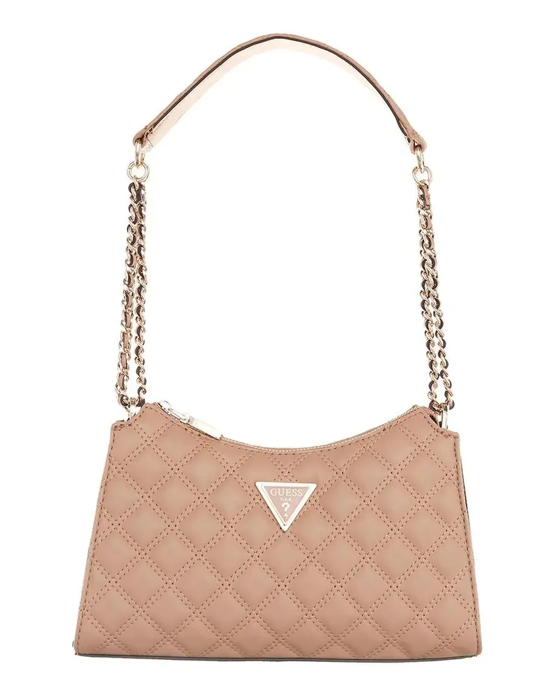Guess Pochettes Giully Top Zip Shoulder Bag beige Beige