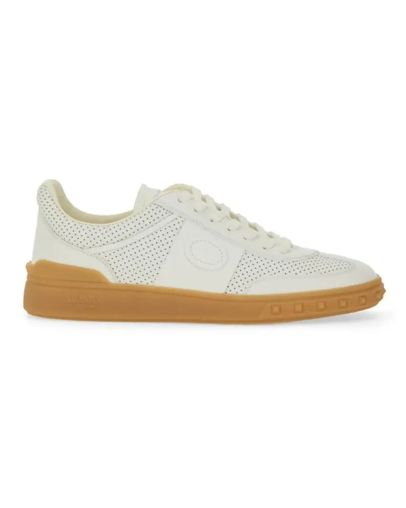 Valentino Garavani Low-Top Sneaker Perforated Nappa Leather Sneaker weiß Weiß