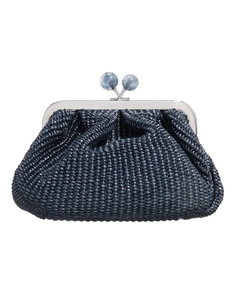 Max Mara Clutches Palmas blau Blau