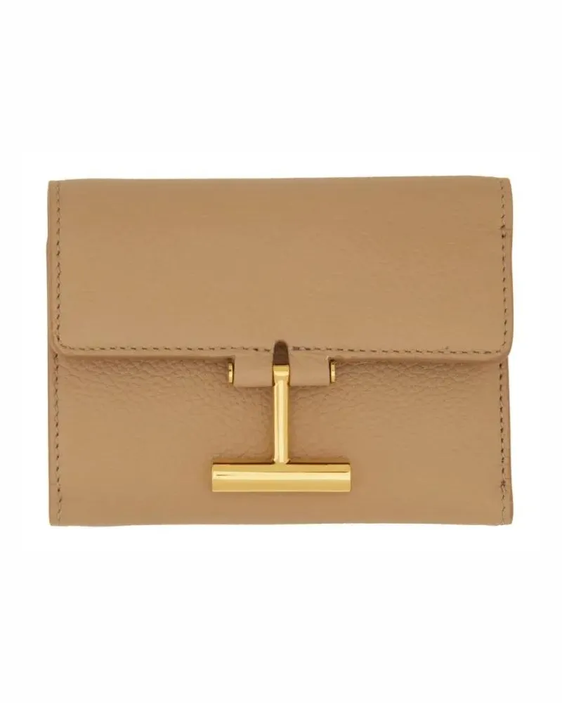 Tom Ford Portemonnaie Leather Wallet braun Braun