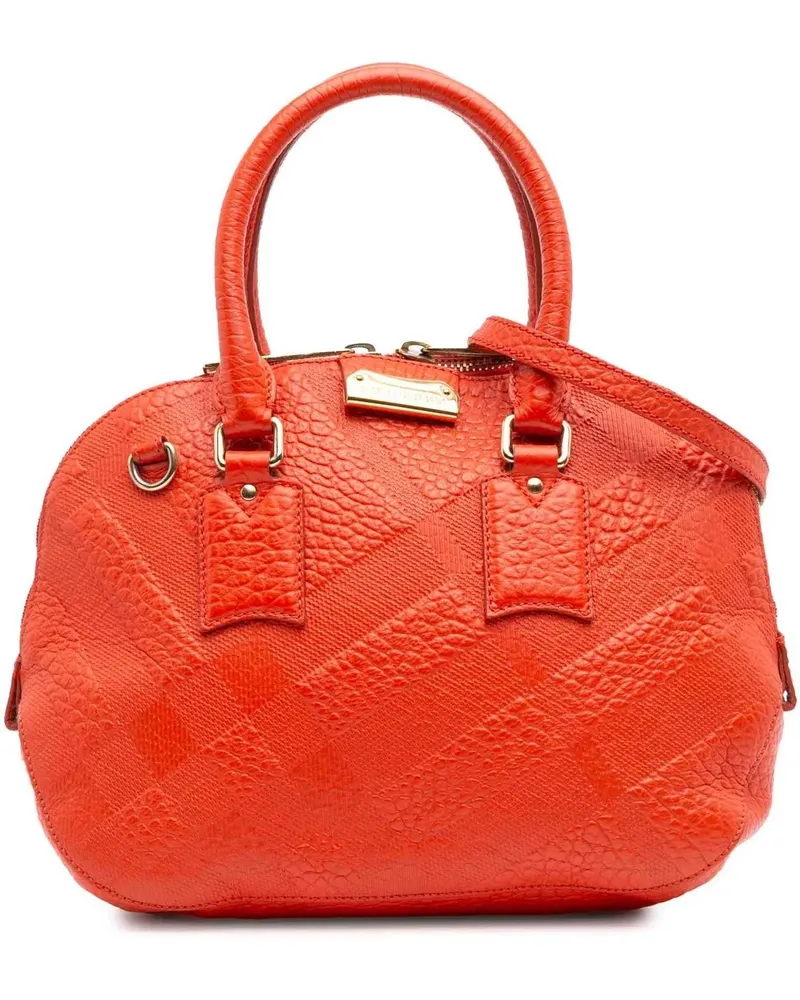 Burberry Hobo Bags 2000-2024 Heritage Grain Check Embossed Orchard Bo rot Rot