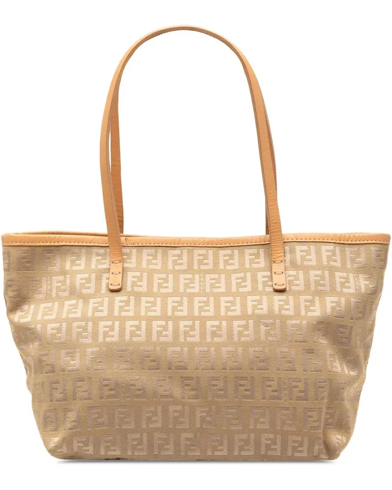 Fendi Shopper Zucchino Canvas Tote braun Braun