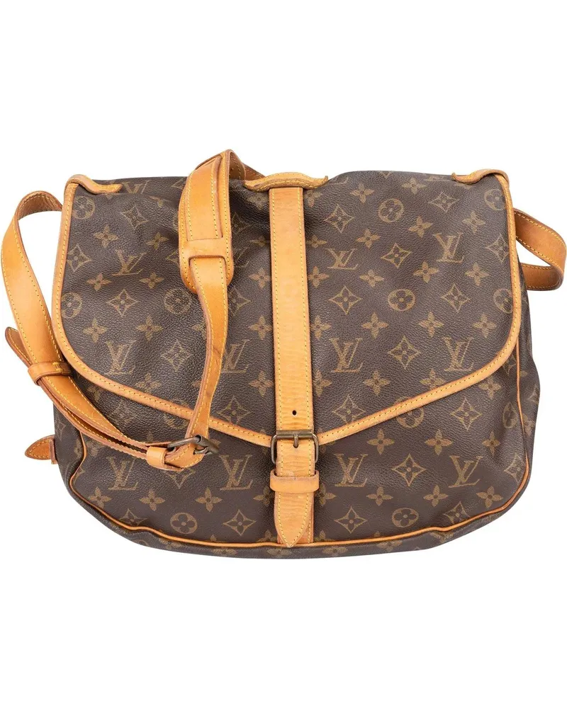 Louis Vuitton Crossbody Bags  Canvas Monogram Saumur 35 Crossbody braun Braun