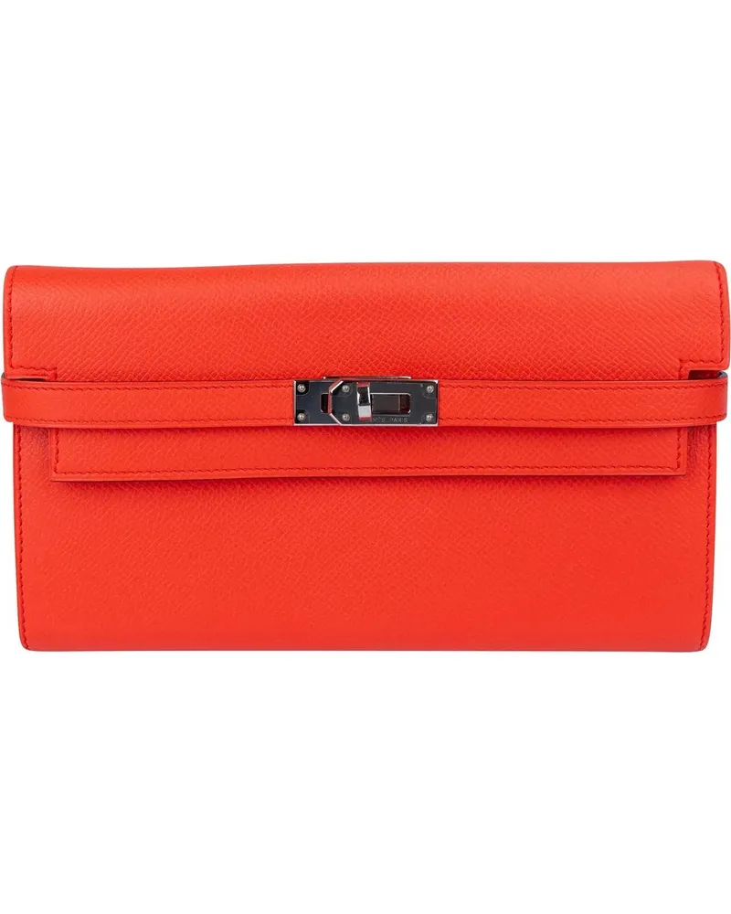 Hermès Portemonnaie Hermes Orange Epsom Leather Kelly Wallet orange Orange