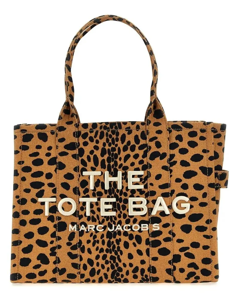 Marc Jacobs Shopper & Totes 'The Cheetah Canvas Large Tote' Shopping Bag braun Braun