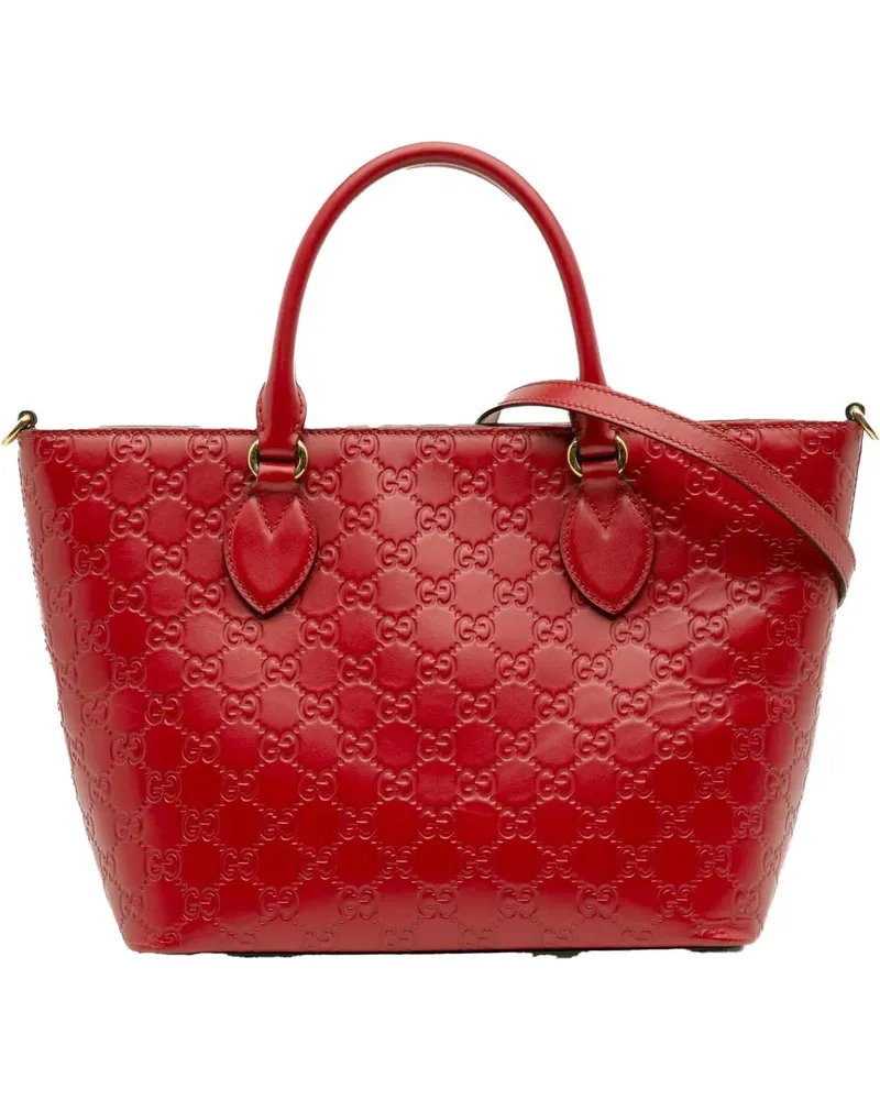 Gucci Hobo Bags Small ssima Convertible Tote rot Rot