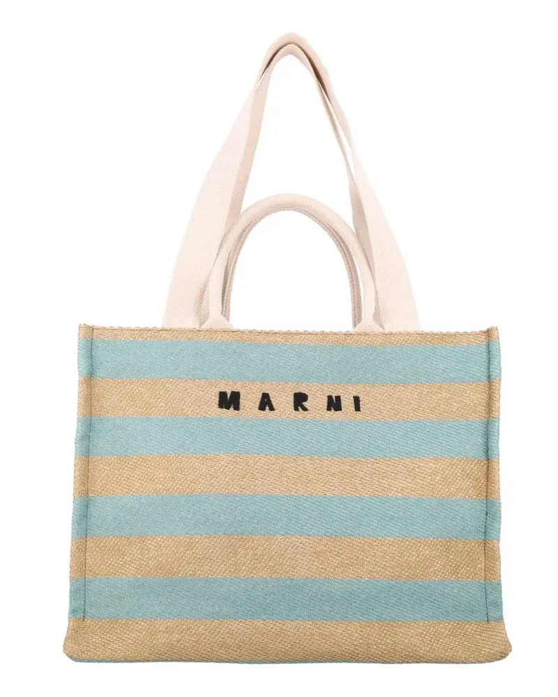 Marni Shopper & Totes Raffia-Effect Medium Tote Bag bunt Bunt