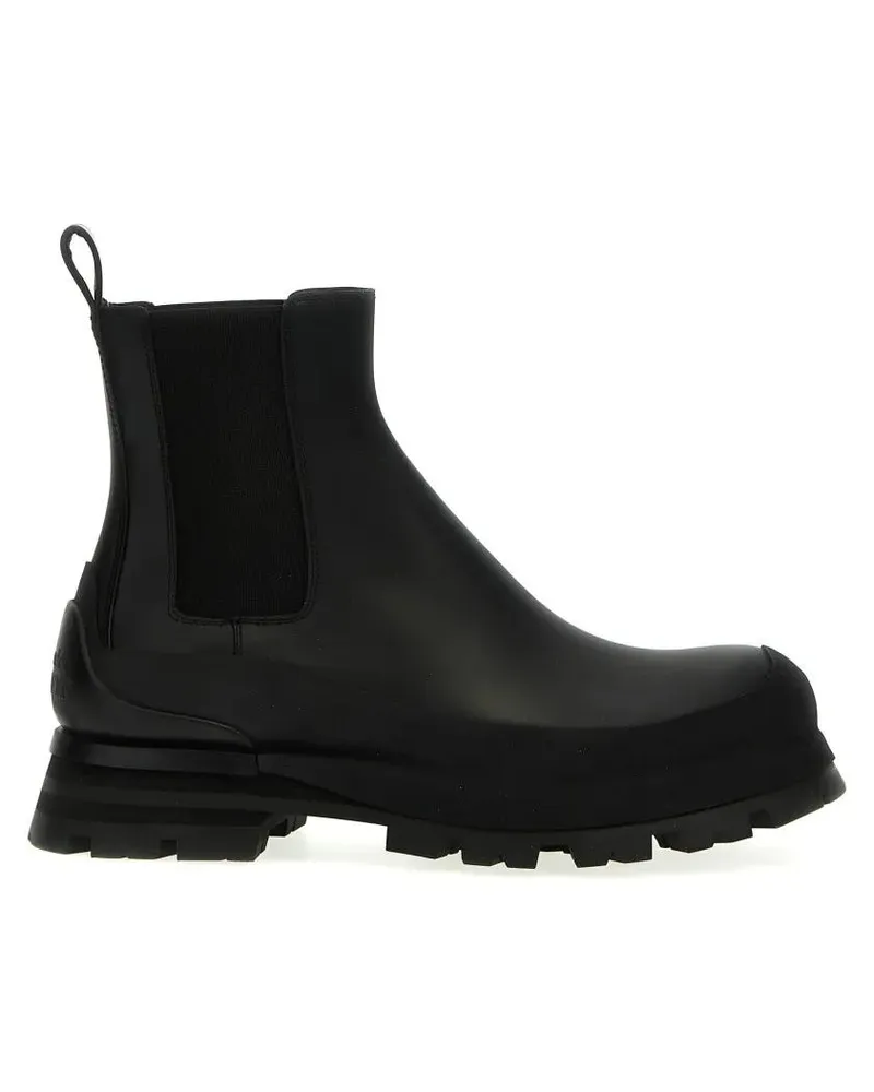 Alexander McQueen Stiefel 'Wander' Ankle Boots schwarz Schwarz