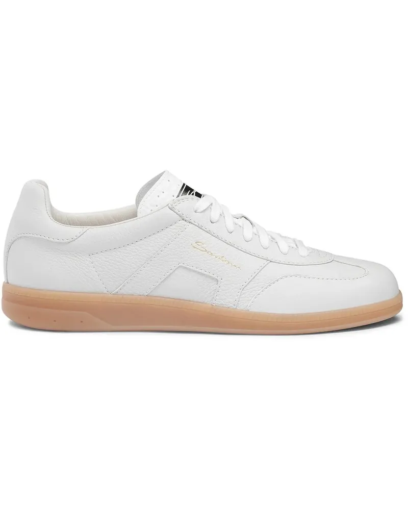 Santoni Low-Top Sneaker Men's leather sneaker weiß Weiß