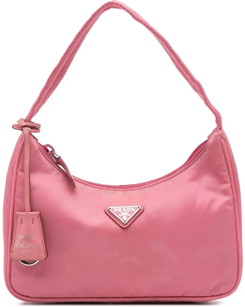 Prada Hobo Bags 2019-2024 Mini Tessuto Re Edition 2000 Shoulder Ba pink Rosa