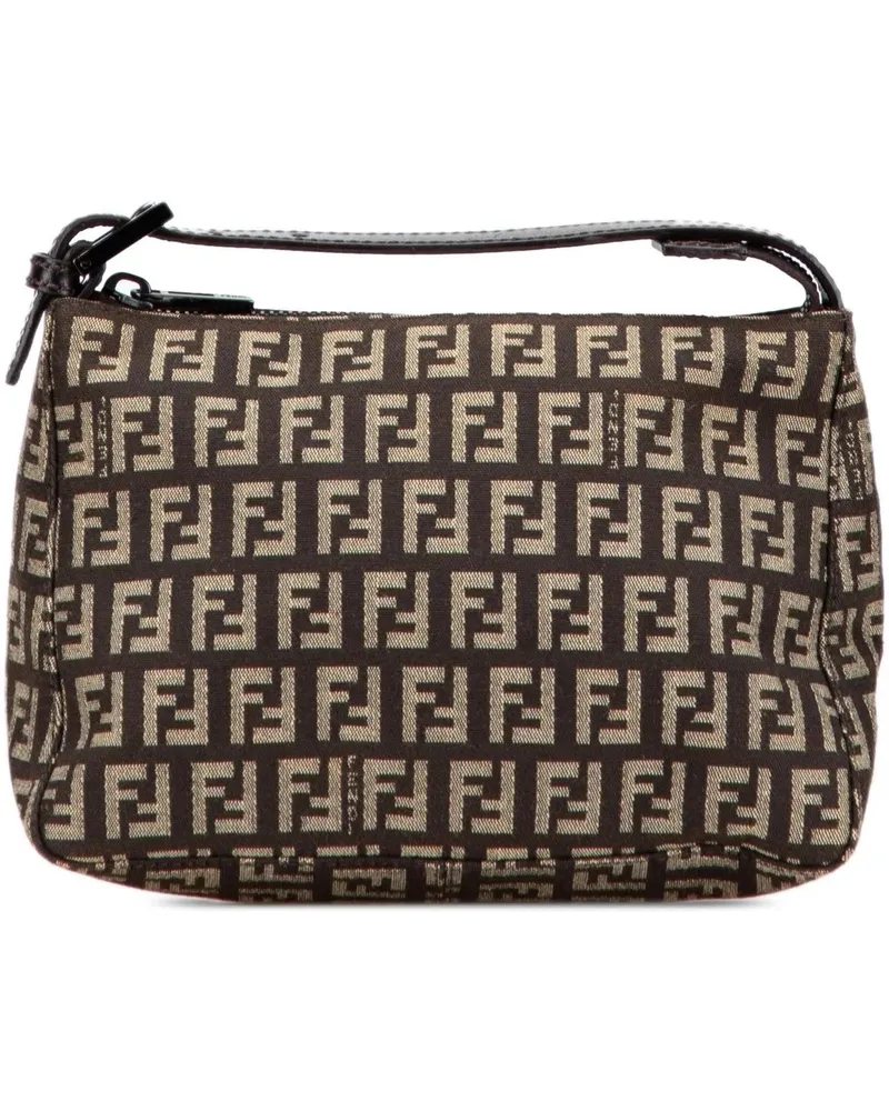 Fendi Crossbody Bags Zucchino Canvas Handbag braun Braun