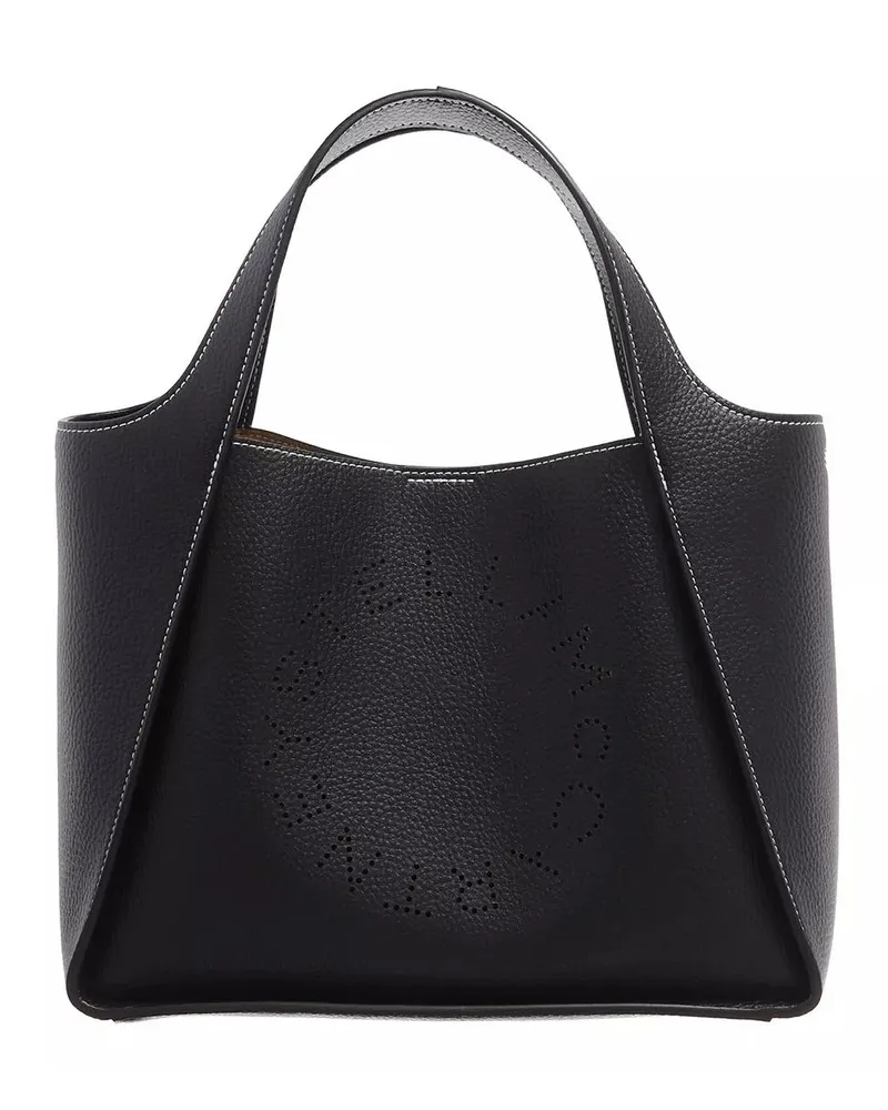 Stella McCartney Tote Logo Embossed Tote Bag Schwarz