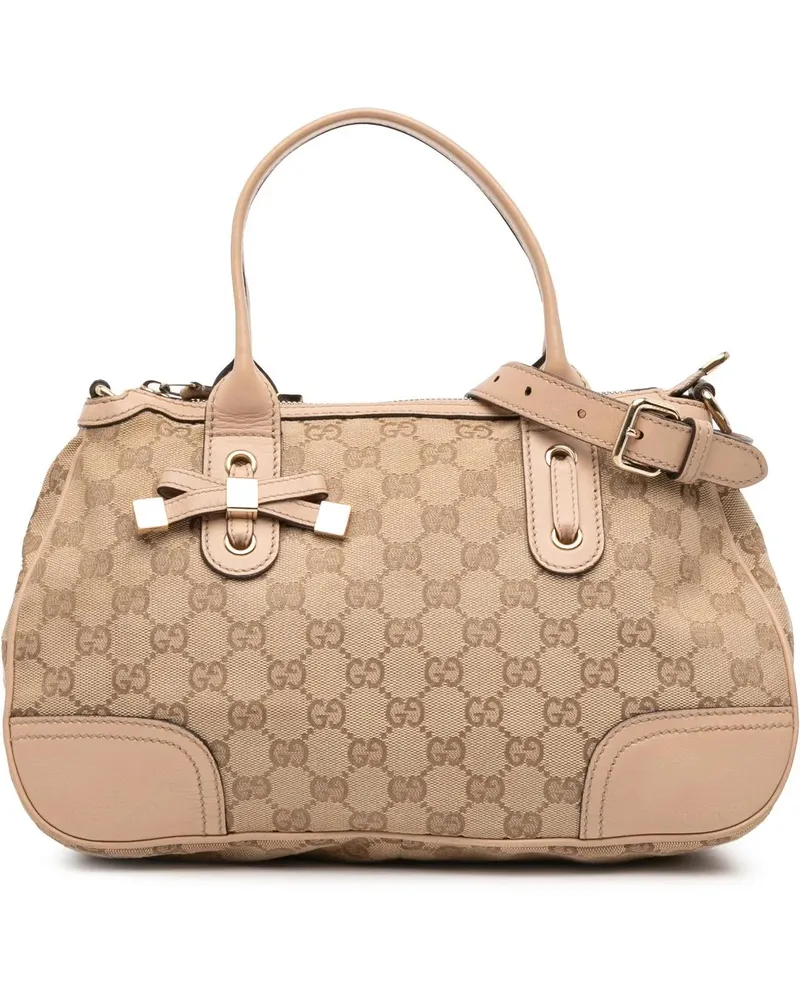 Gucci Hobo Bags GG Canvas Princy Satchel braun Braun