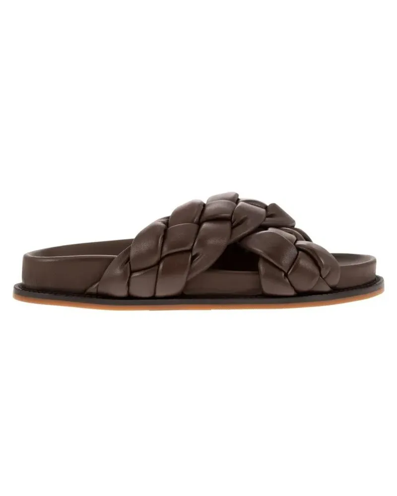 Fabiana Filippi Sandalen Braided Leather Fussbett Sandal braun Braun