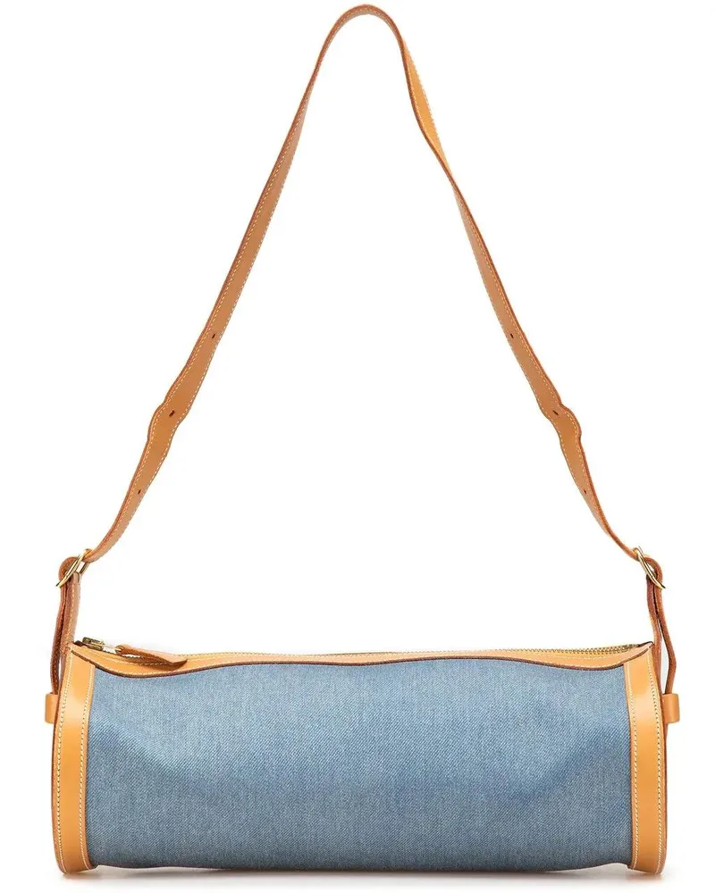 Hermès Hobo Bags Denim and Calfskin Sac Doremi 33 blau Blau