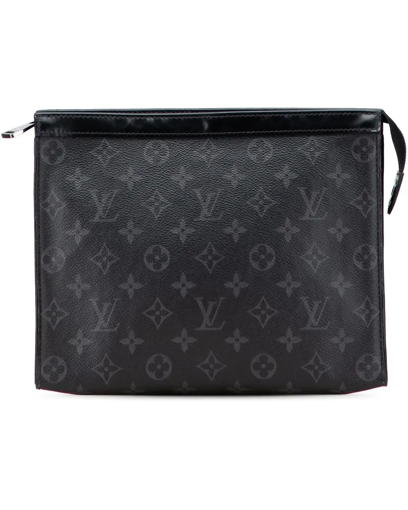 Louis Vuitton Clutches Monogram Eclipse Pochette Voyage MM schwarz Schwarz