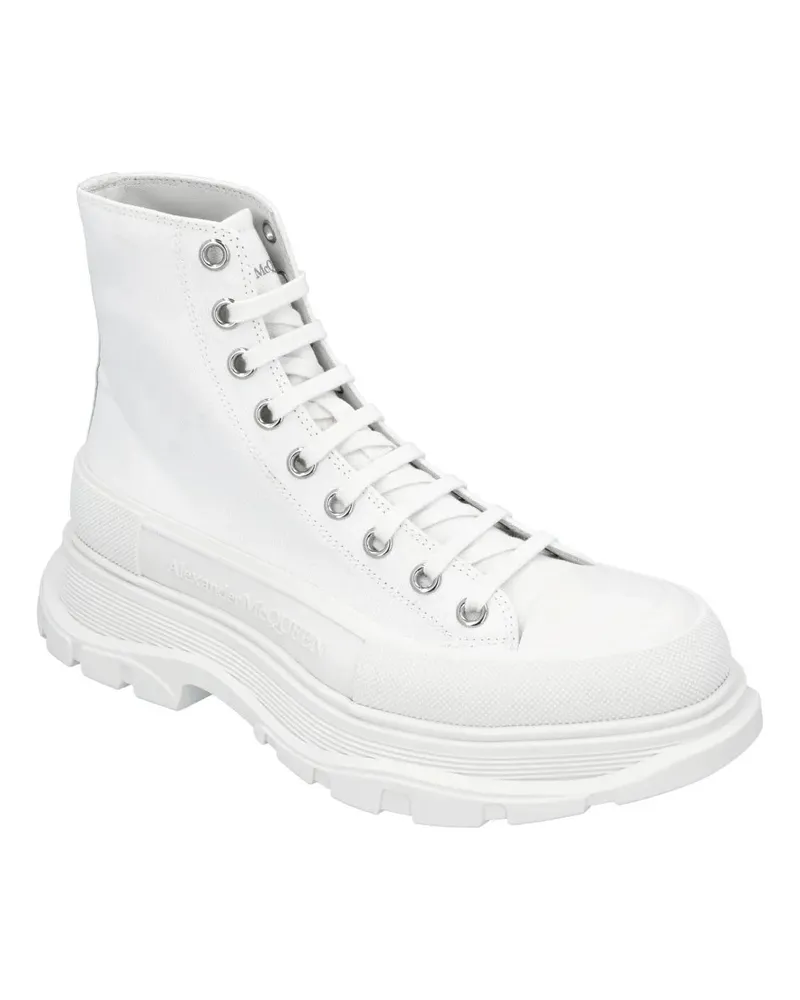Alexander McQueen Low-Top Sneaker Tread Slick Boot In White weiß Weiß