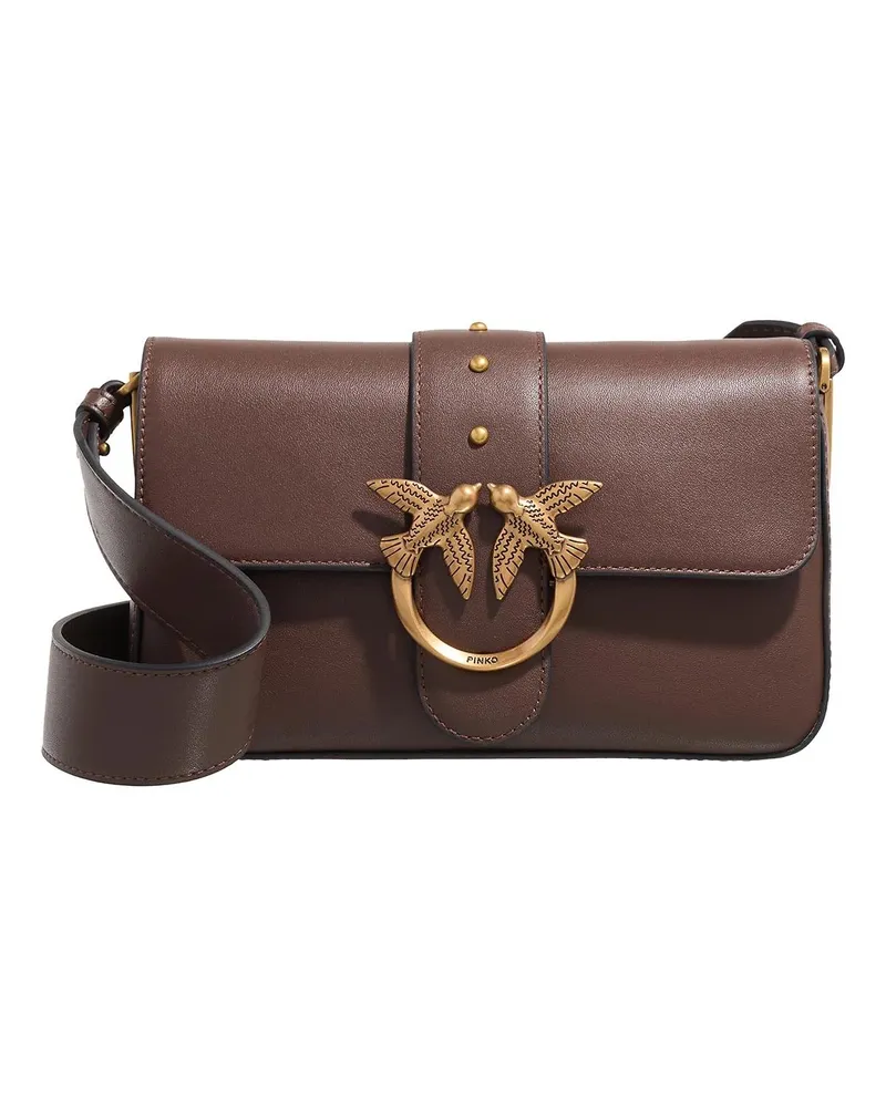 Pinko Crossbody Bags Love One Mini Slouchy Fl braun Braun