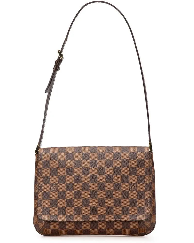 Louis Vuitton Hobo Bags 2002 Damier Ebene Musette Tango Short Strap braun Braun
