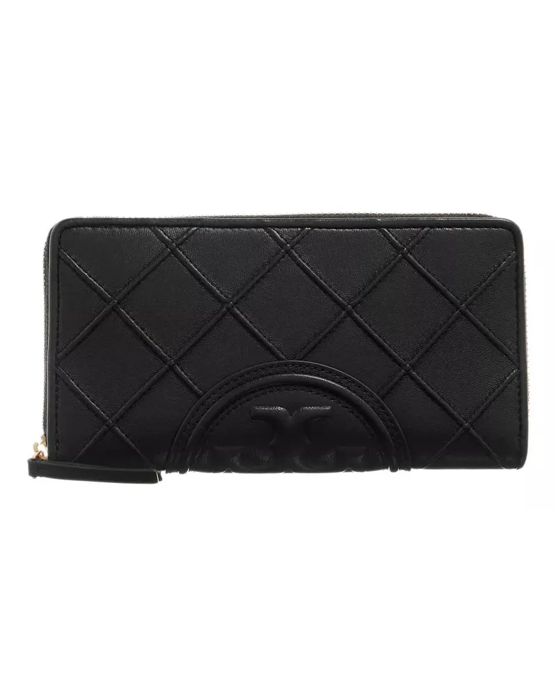 Tory Burch Portemonnaie Fleming Soft Zip Continental Wallet Schwarz