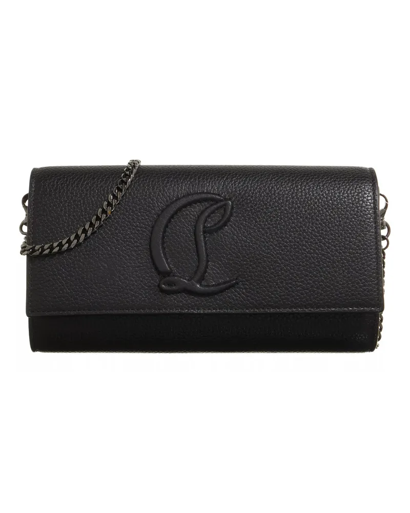 Christian Louboutin Portemonnaie By My Side Wallet On A Chain Schwarz