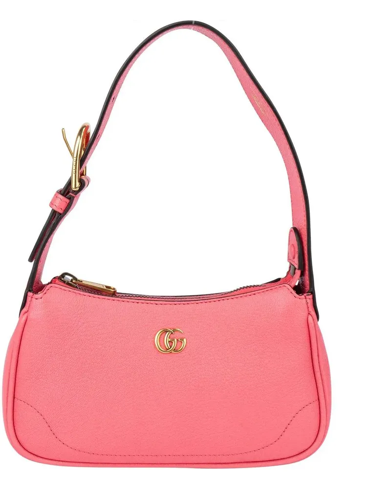 Gucci Crossbody Bags  Pink Leather Aphrodite Handbag rosa Gold