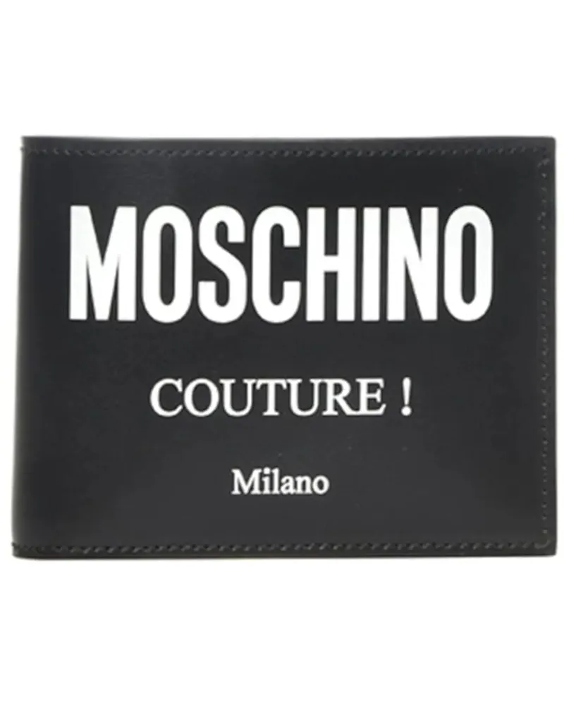 Moschino Kleinleder Wallets Black schwarz Schwarz
