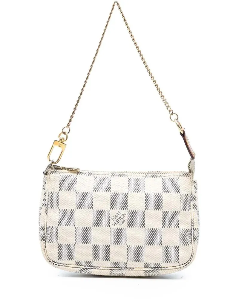 Louis Vuitton Crossbody Bags Damier Azur Mini Pochette Accessoires weiß Weiß