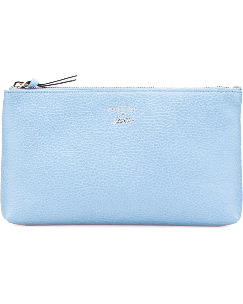 Gucci Kosmetiktaschen Large Dollar Calfskin Swing Pouch blau Blau
