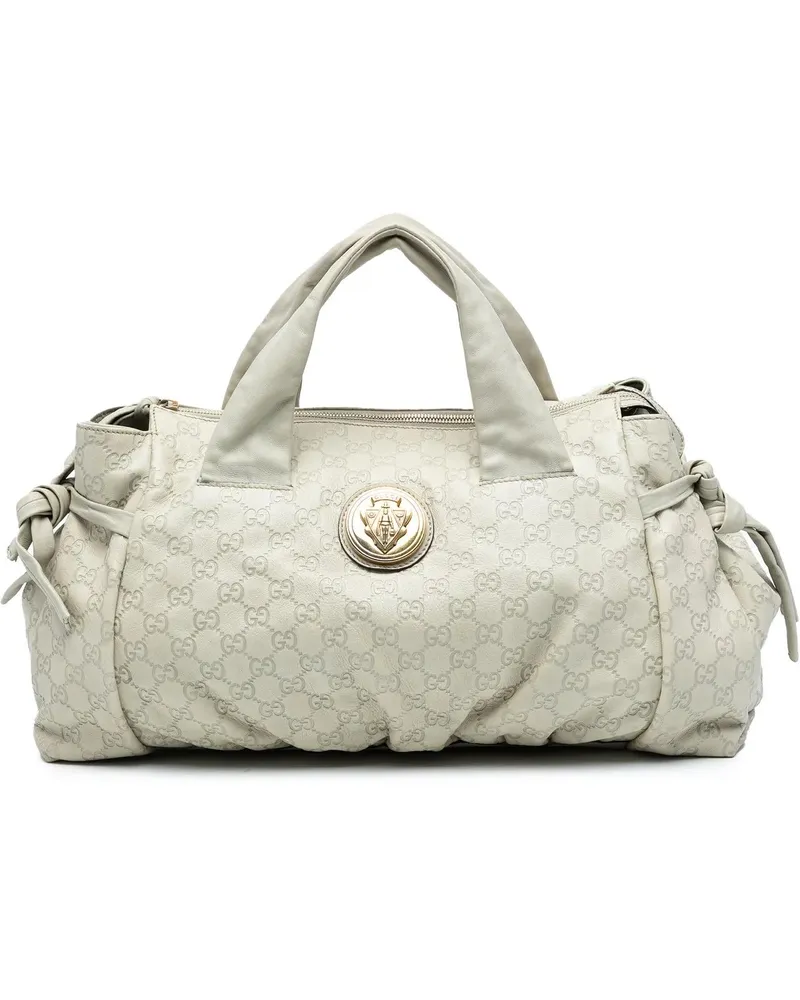 Gucci Shopper Medium ssima Hysteria Tote weiß Weiß