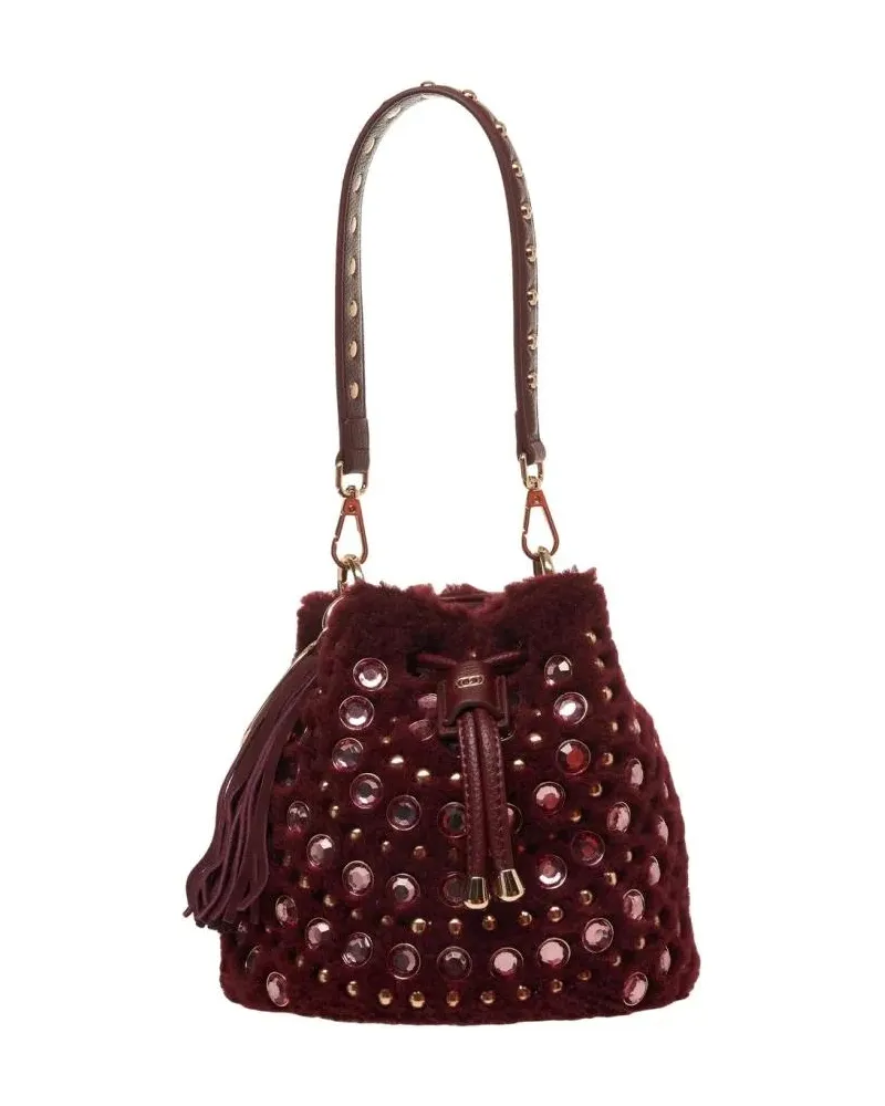 LA CARRIE Beuteltaschen Andromeda' Faux Fur Bucket Bag schwarz Schwarz