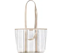 Hobo Bags Medium Woven Calfskin Barbes East West Shopper Bag grau