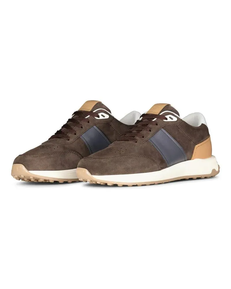 TOD'S Boots & Stiefeletten Wildleder-Sneaker All Pelle Running Mid Volume Braun