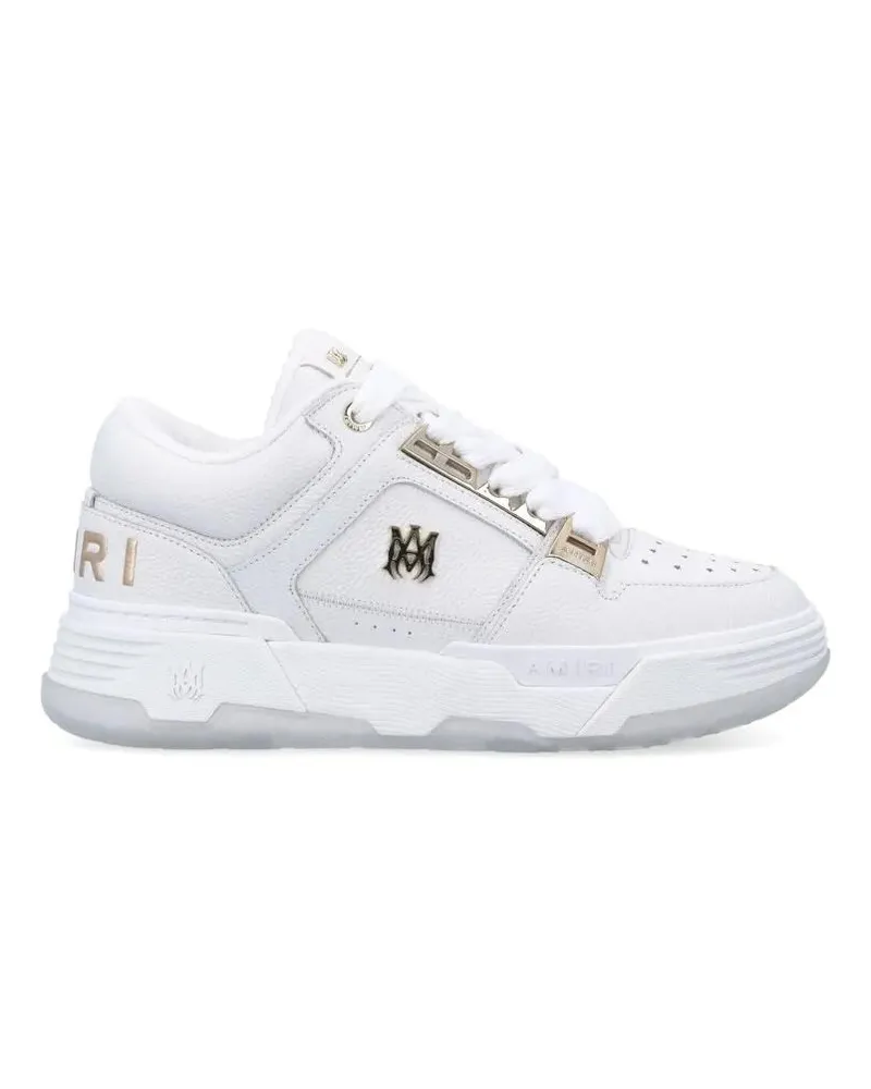 Amiri Low-Top Sneaker Metallic Leather Upper Sneakers With Star-Shaped P weiß Weiß