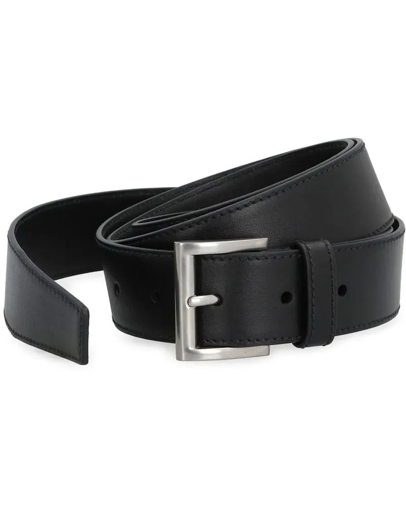 Prada Gürtel  Leather Belt schwarz Schwarz