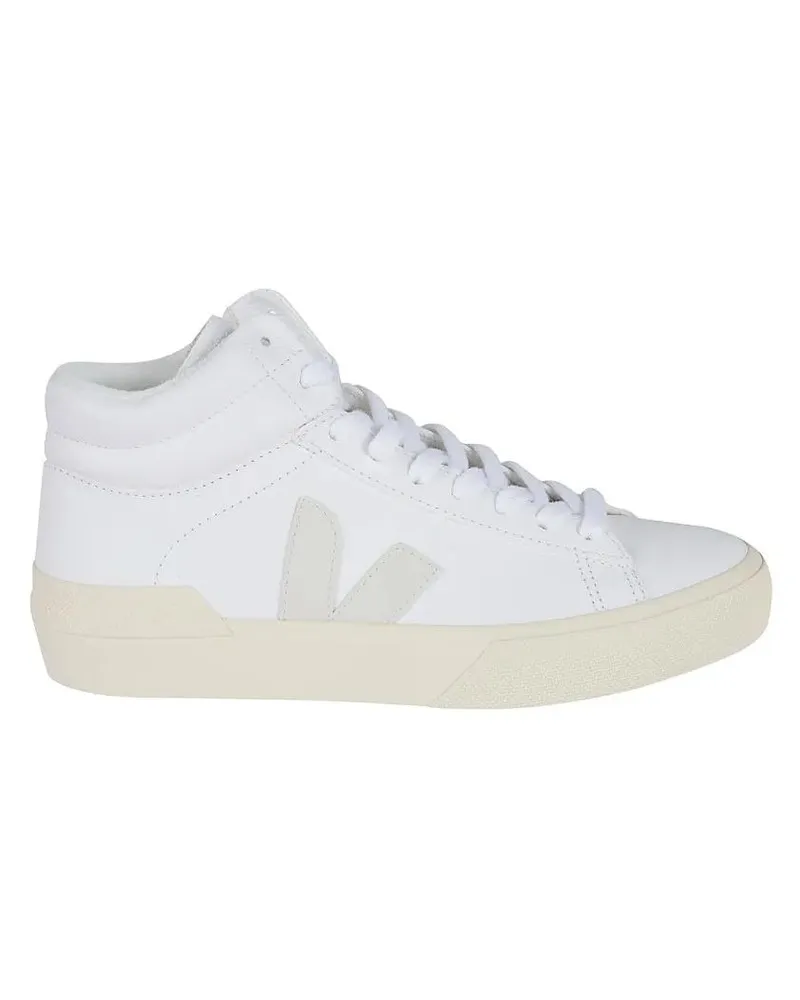 VEJA Low-Top Sneaker White Leather High-Top Sneakers With Minimalist De weiß Weiß