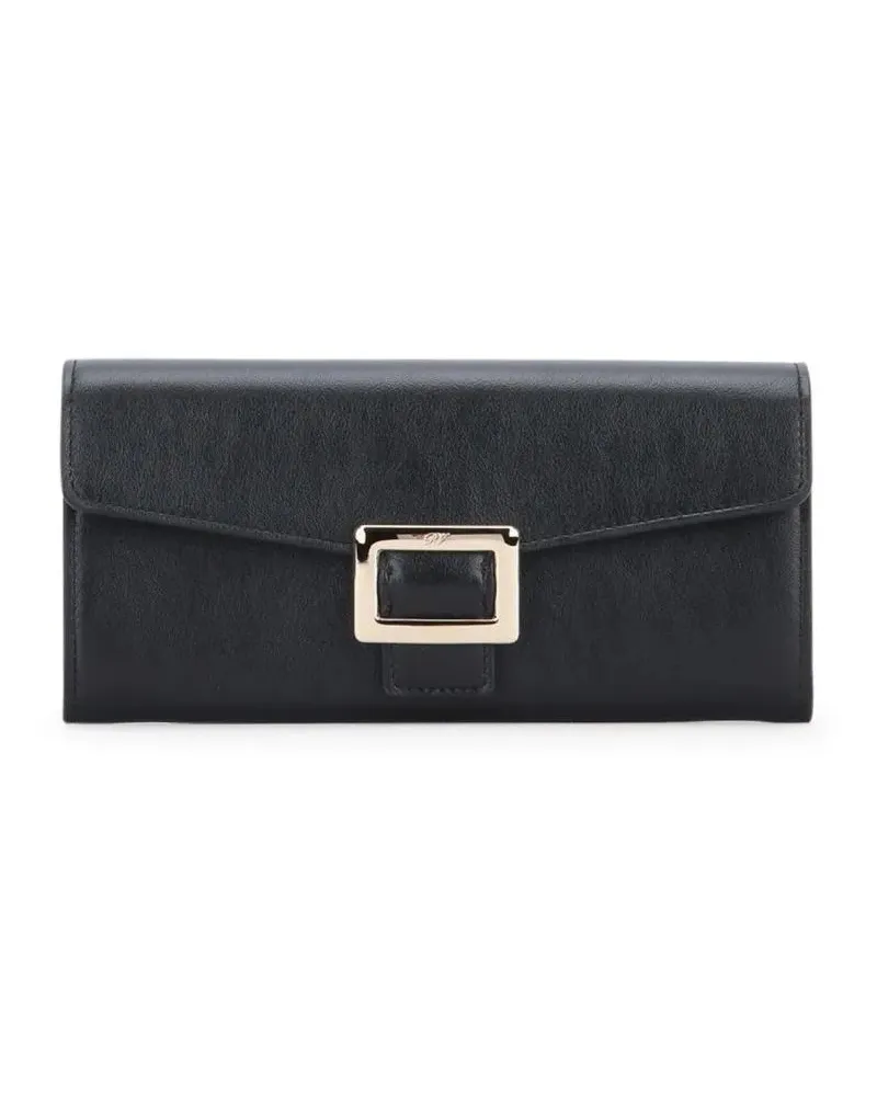 Roger Vivier Crossbody Bags Structured Black Handbag With Minimalist Design schwarz Schwarz