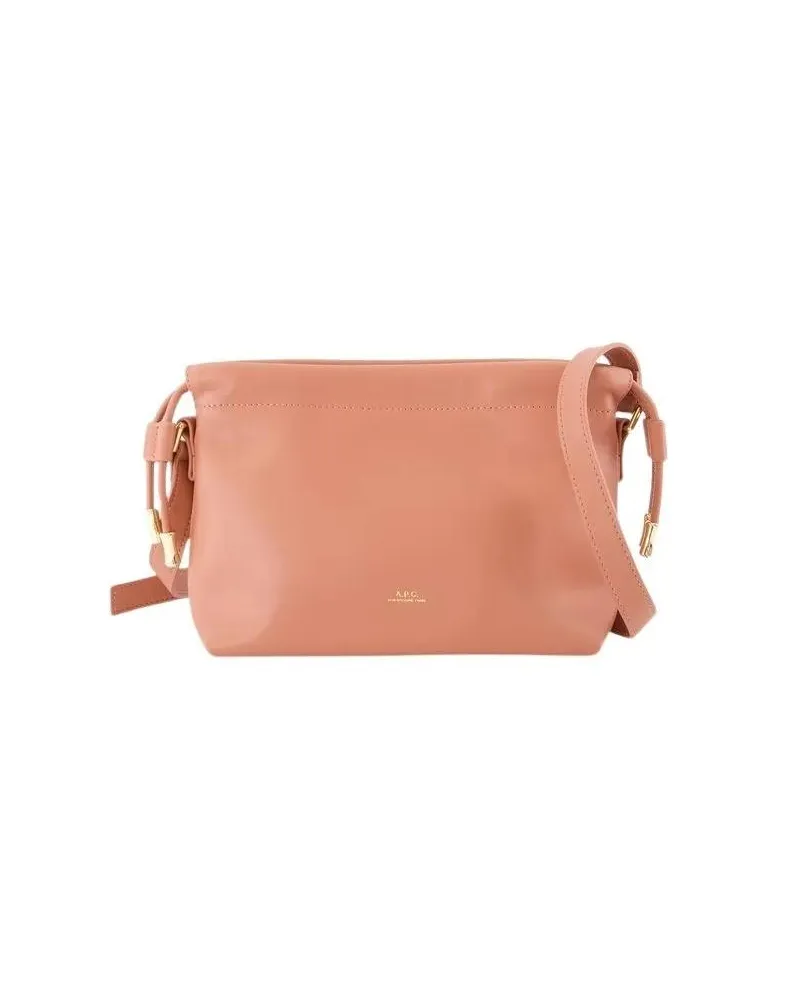 A.P.C. Hobo Bags Ninon Mini Crossbody - Synthetic - Pink pink Rosa