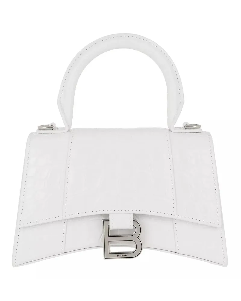 Balenciaga Crossbody Bags Hourglass Top Handle XS Shoulder Bag weiß Weiß
