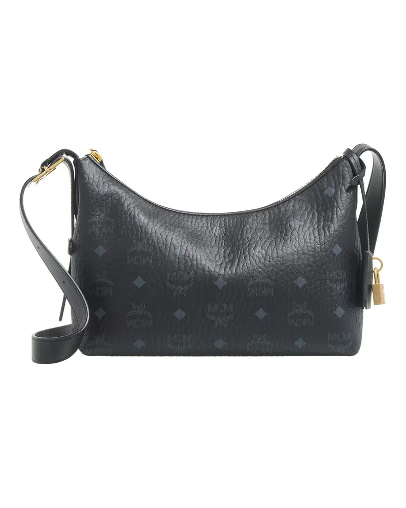 MCM Hobo Bags Aren Vi Hobo Sml Bk, One Size schwarz Schwarz