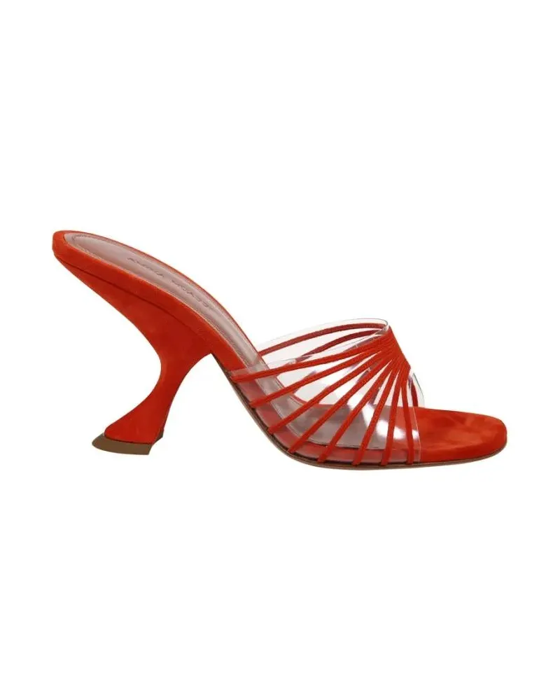 Amina Muaddi Sandalen Mookie 90 Slipper rot Rot