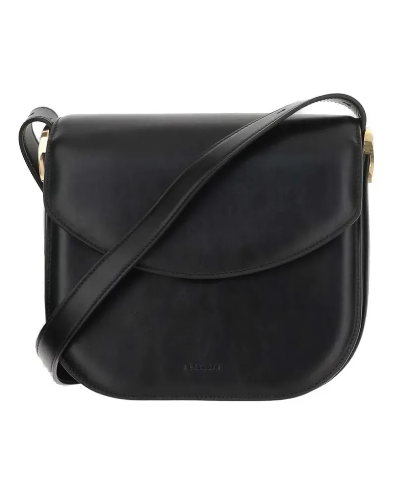Jil Sander Hobo Bags Coin Medium Shoulder Bag schwarz Schwarz