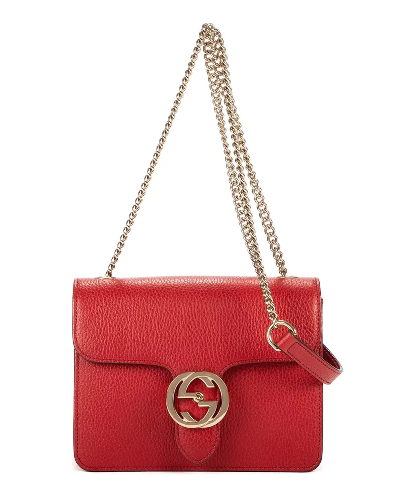 Gucci Crossbody Bags Small Interlocking GG Chain Crossbody rot Rot