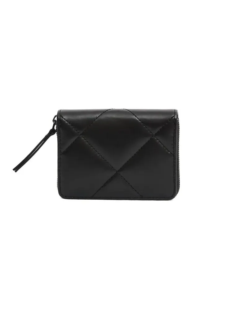 Tory Burch Portemonnaie Small Zip Around Black Wallet schwarz Schwarz