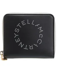 Stella McCartney Portemonnaie Logo Wallet Schwarz