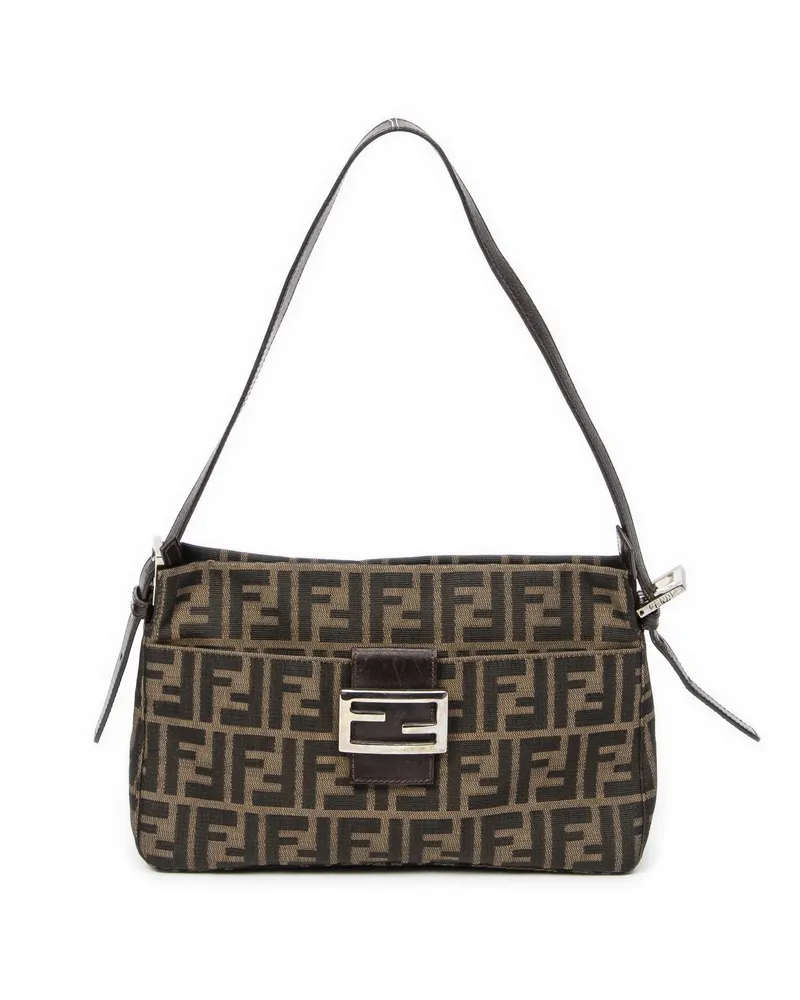 Fendi Crossbody Bags Front Slip Pocket Hobo braun Braun